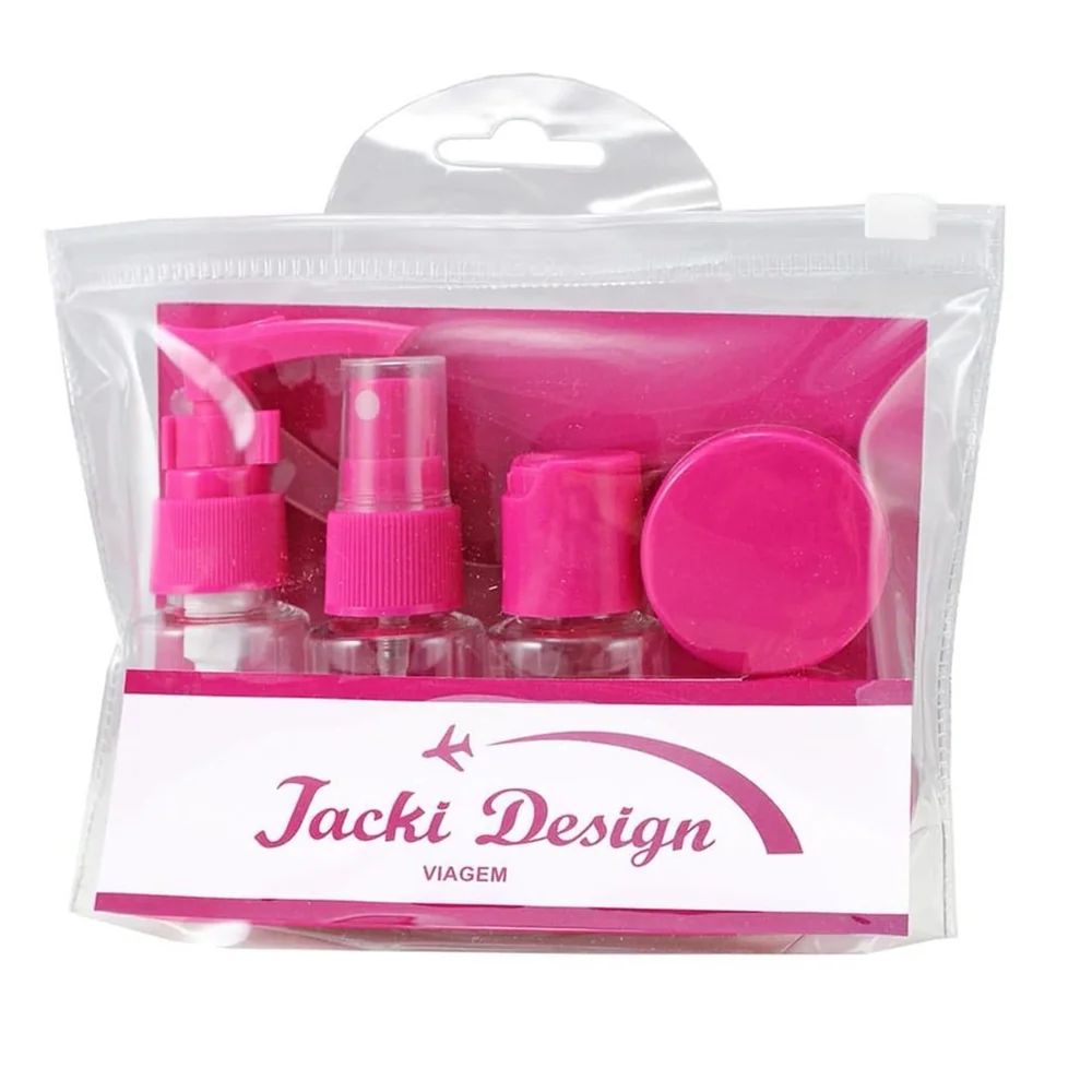Kit De Frascos Para Viagem De 7 Peças Pink