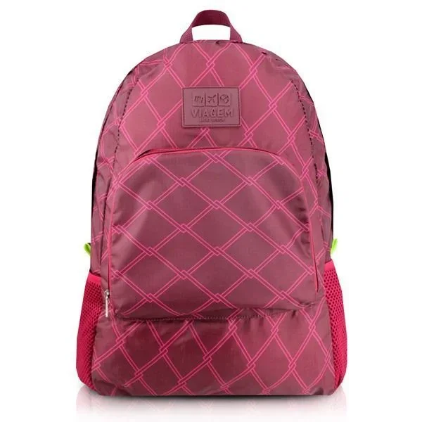 Mochila Dobrável Vinho Listras