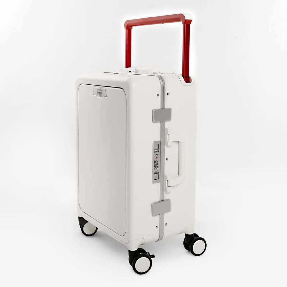 Mala De Viagem Pequena De Bordo 10 Kg Em Policarbonato Berlim Maloa Branco