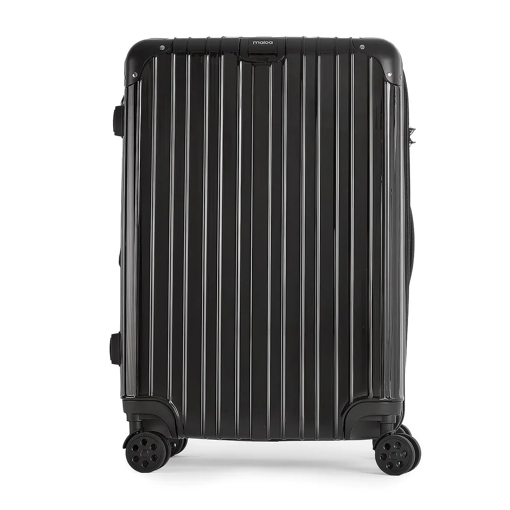 Mala De Viagem Pequena De Bordo 10kg Abs Policarbonato Com Expansor Brasil Maloa Preto