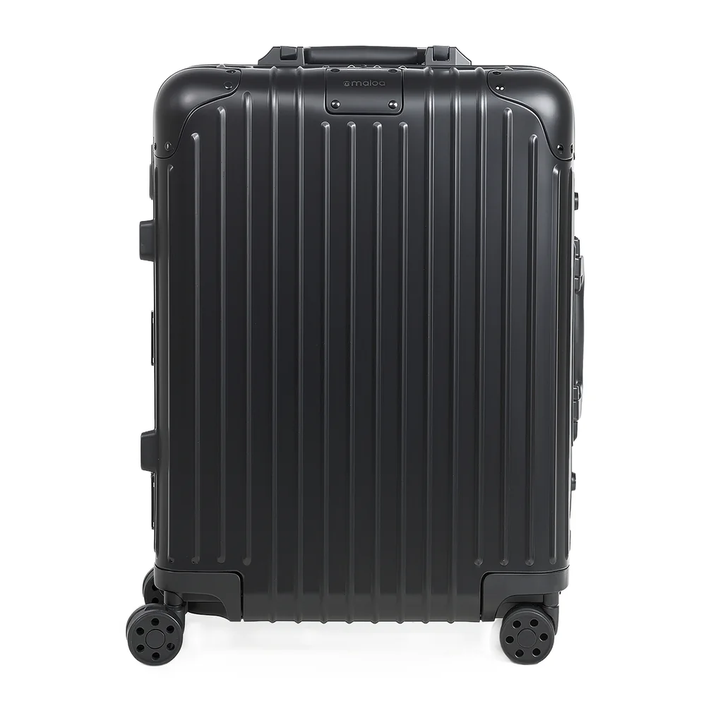 Mala de Viagem Pequena de Bordo 10 kg em Aluminio Dubai Maloa Preto