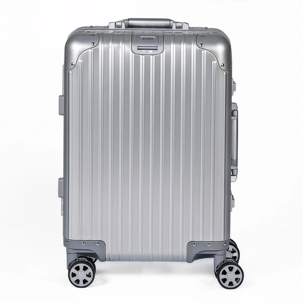 Mala de Viagem Pequena de Bordo 10 kg em Aluminio Dubai Colors Maloa Prata