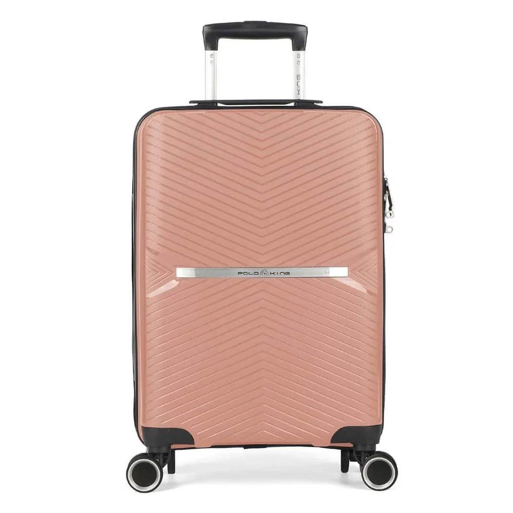 Mala De Viagem Grande 32kg Em Polipropeleno Milão Rose Com Expansor