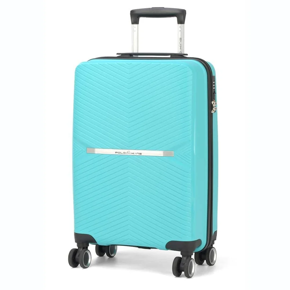 Mala De Viagem Pequena De Bordo 10kg Em Polipropileno Milão Azul Claro