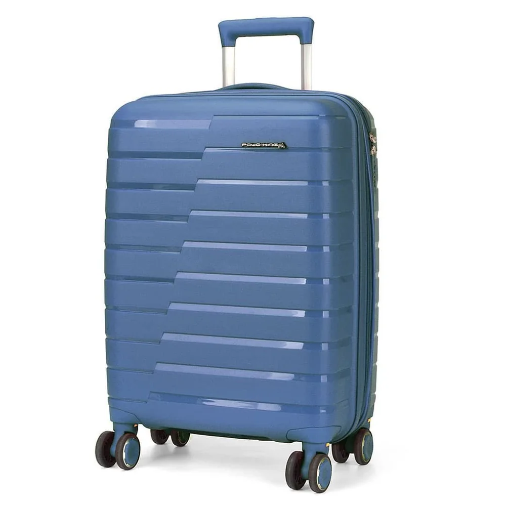 Mala De Viagem Media 22 Chamonix Azul Em Polipropileno E Com Expansor
