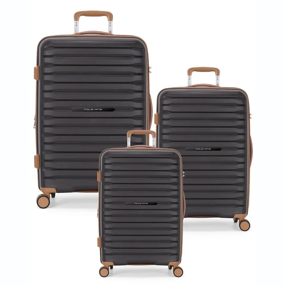 Kit De 3 Malas De Viagem Polipropileno Com Expansor La Paz