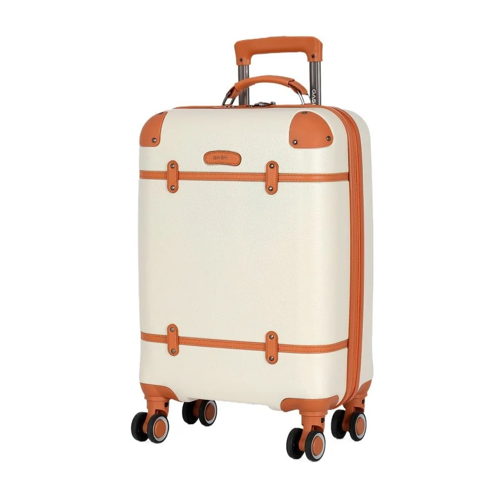 Mala De Viagem Pequena De Bordo 10 Kg Em Abs Atena Branco