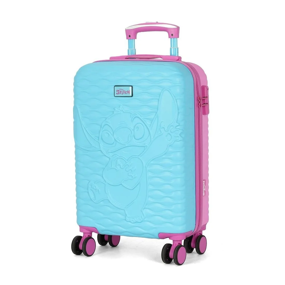 Mala De Viagem Pequena De Bordo 10 Kg Em Abs Stitch & Angel Love