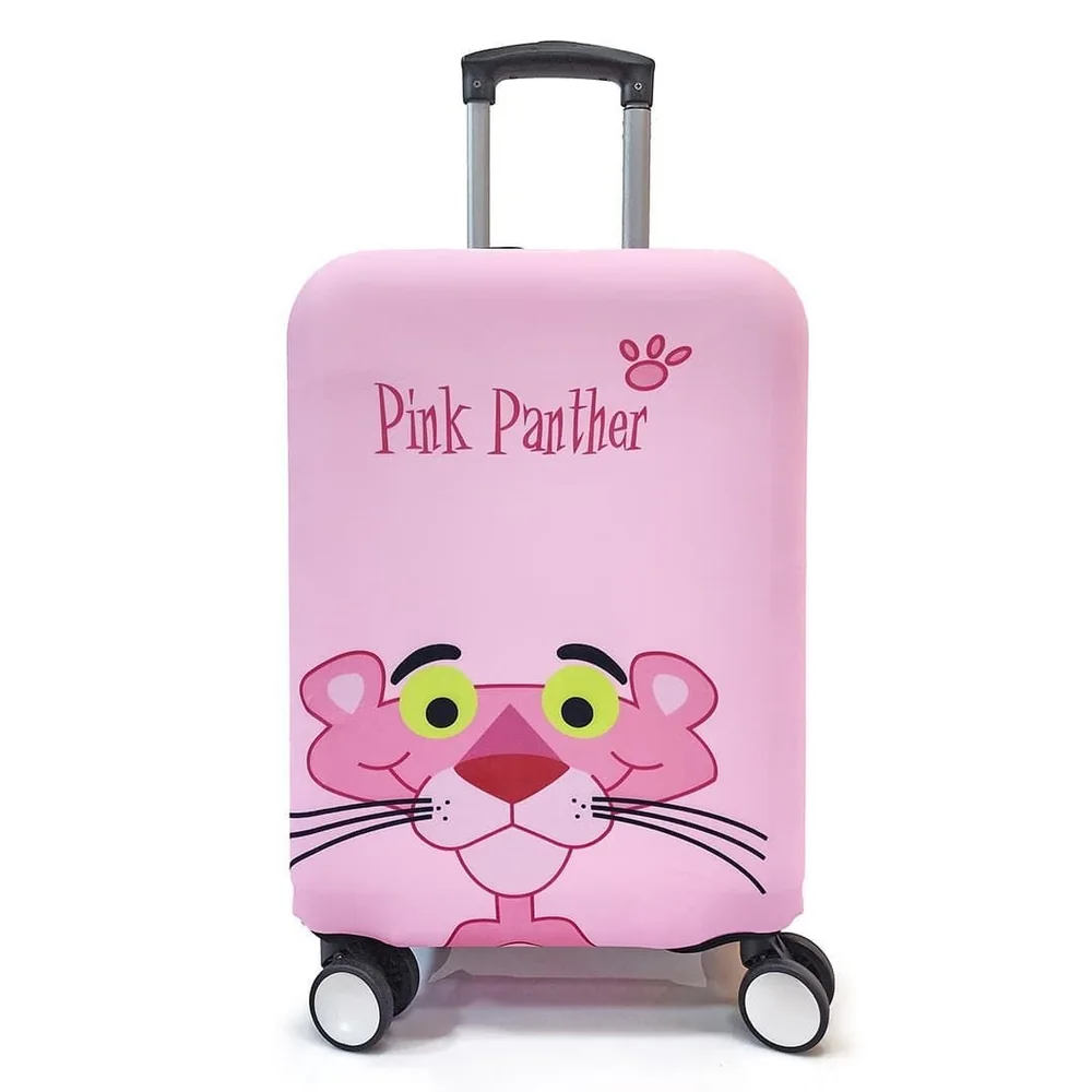 Capa De Mala Maloa Alça Tradicional Pantera Cor De Rosa