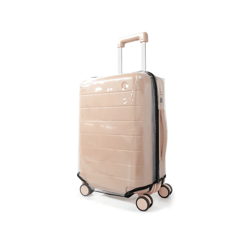 Capa De Mala Maloa Alça Tradicional Transparente Preto G- 32 Kg