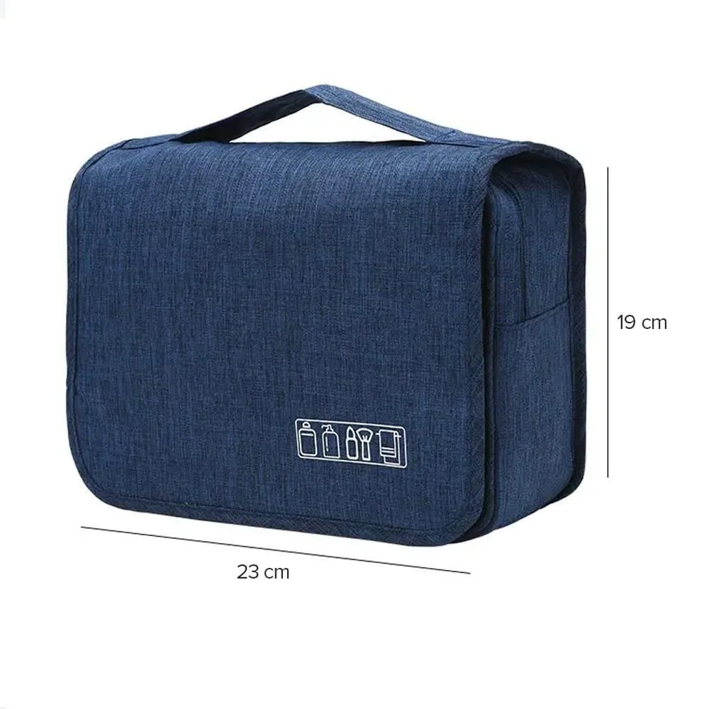 Necessaire De Viagem Com Gancho Maloa Azul Escuro