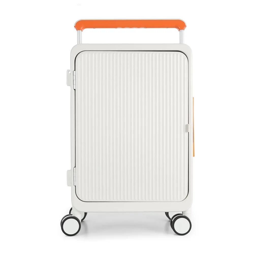 Mala De Viagem Pequena De Bordo 10 Kg Policarbonato Mônaco Maloa Branco