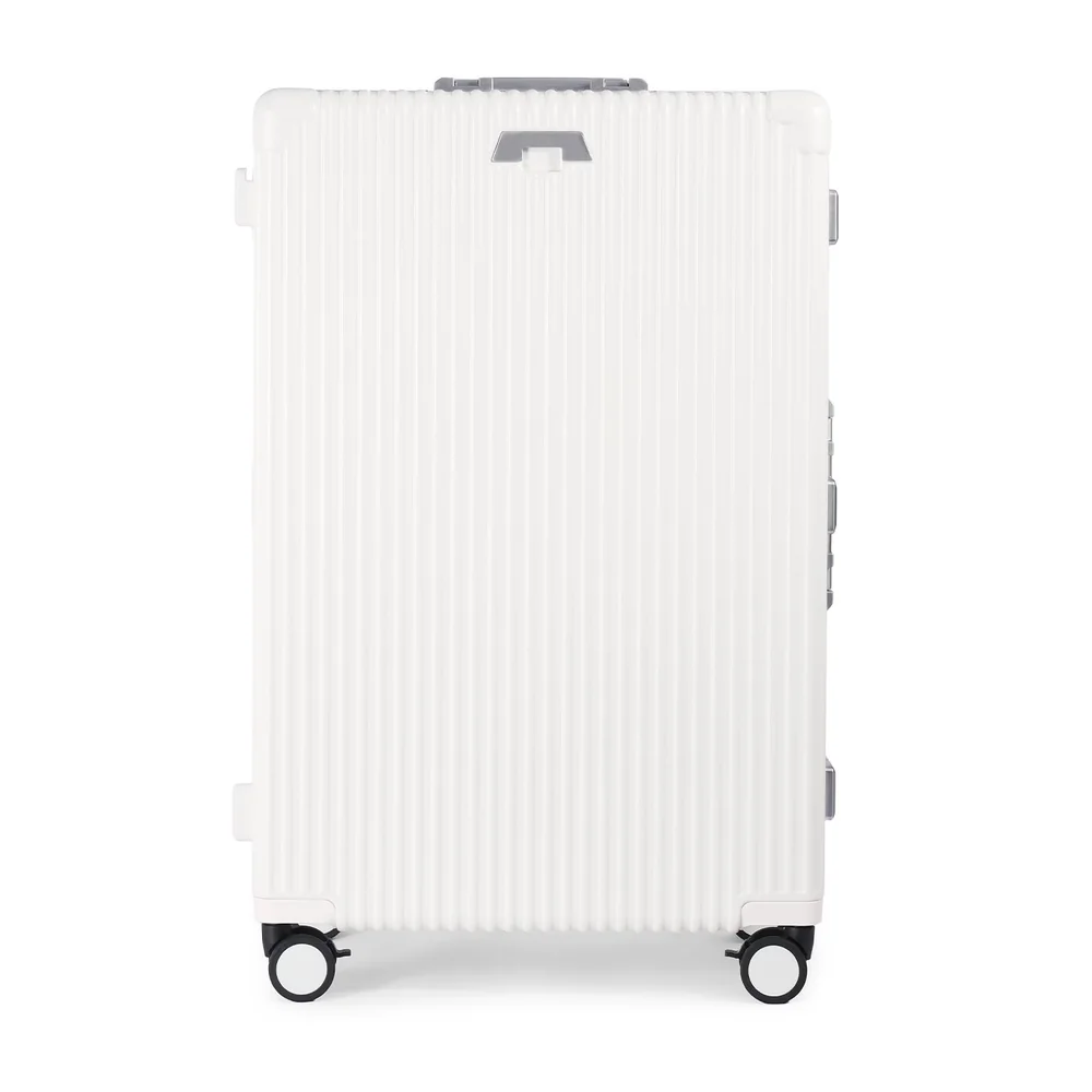 Mala de Viagem Grande 32 kg em Policarbonato Suécia Maloa Branco