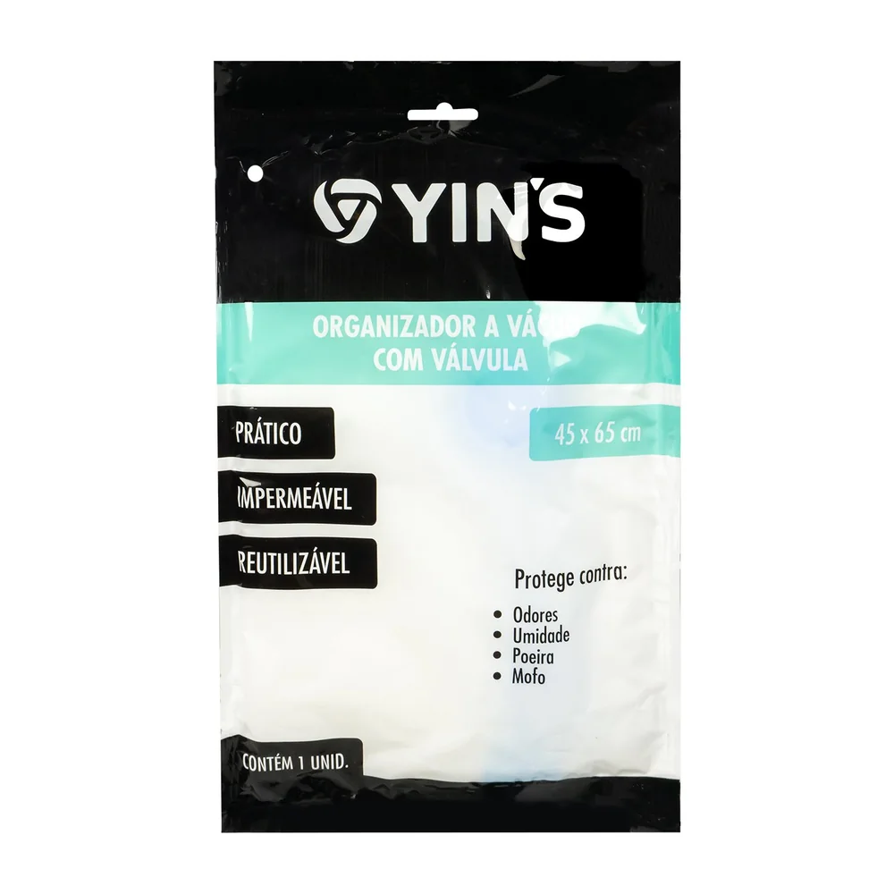 Saco Organizador de Roupa a Vácuo com Valvula para Sucção 45x65cm